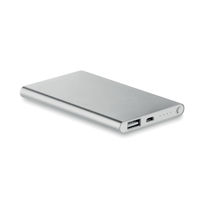 Powerbank grigio in alluminio