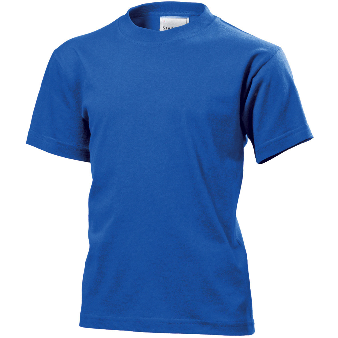 Tshirt da bambino blu manica corta 100% cotone