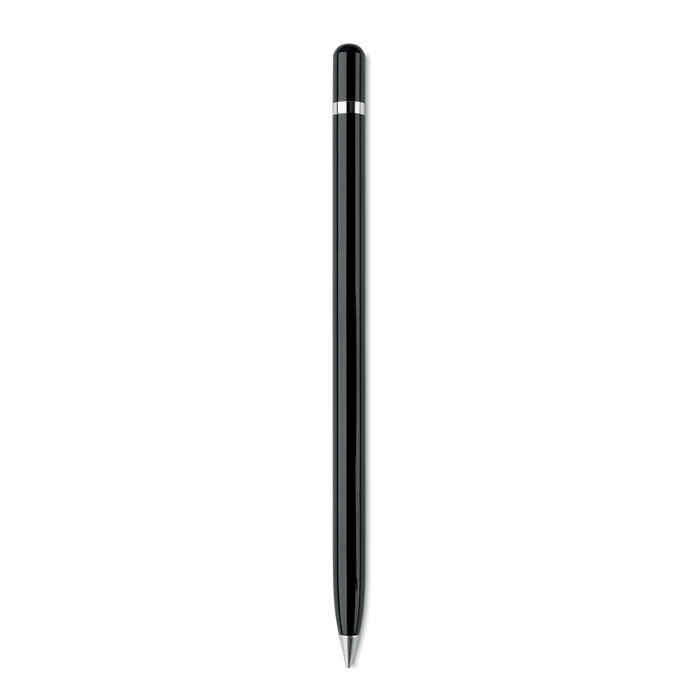 Penna lunga in alluminio nero e punta il lega di metallo