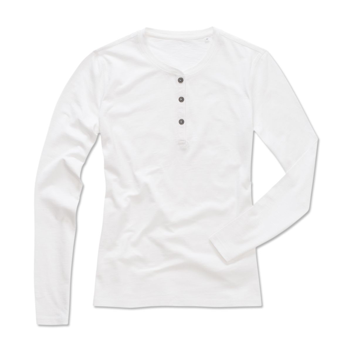 Maglia donna bianca manica lunga con bottoni