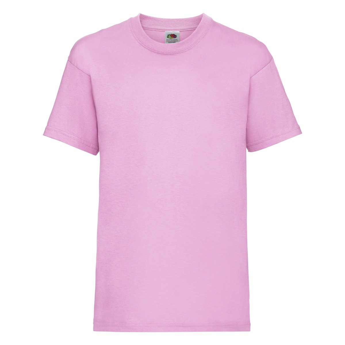 Tshirt bambino in cotone manica corta e girocollo di colore rosa