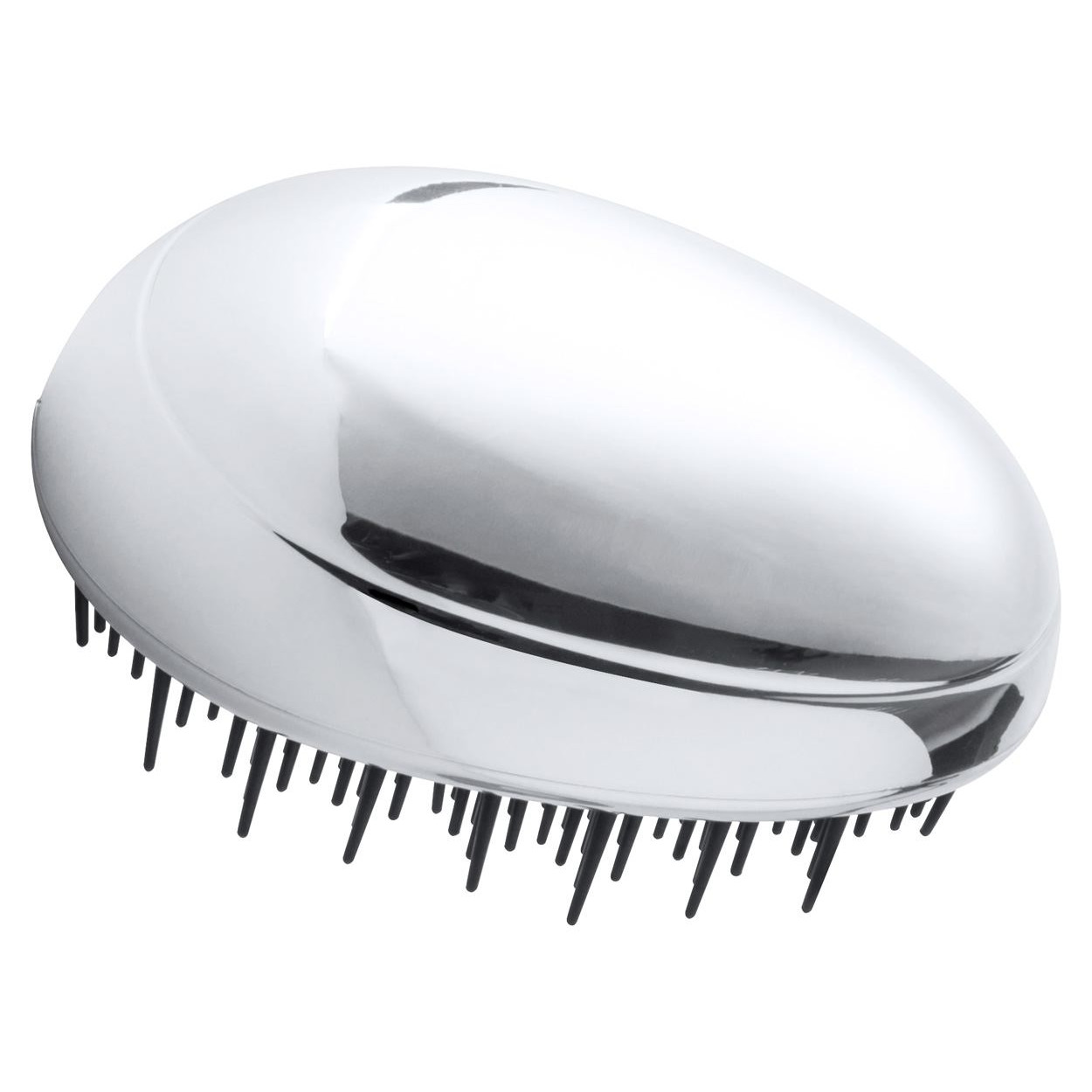 Spazzola in plastica argentata