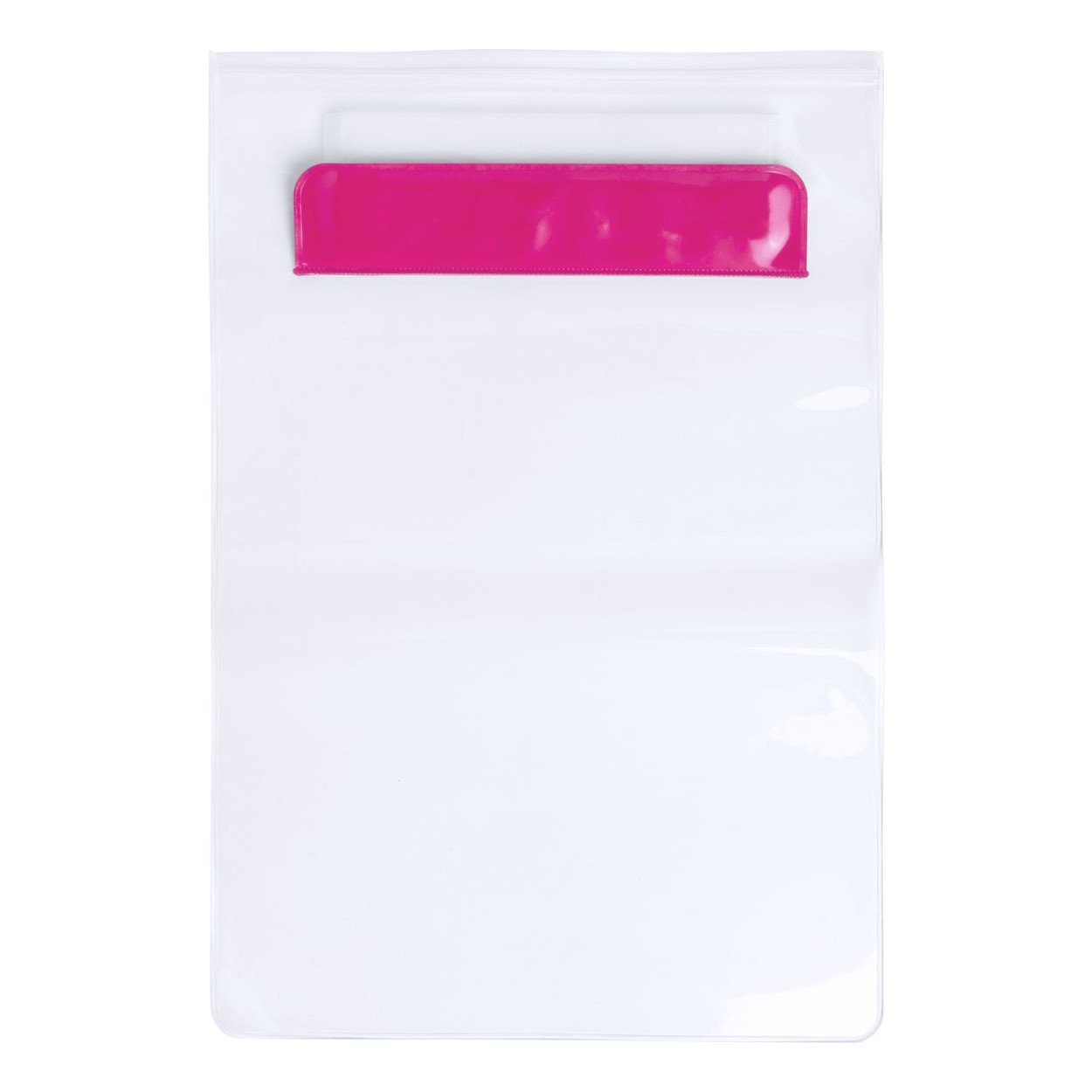 Custodia impermeabile in pvc rosa per tablet