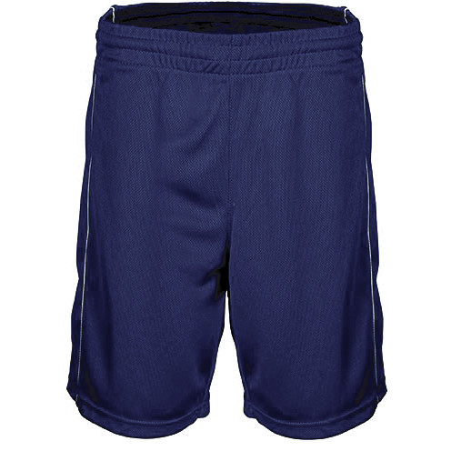 Pantaloncini da basket blu con tessuto ed asciugatura rapida