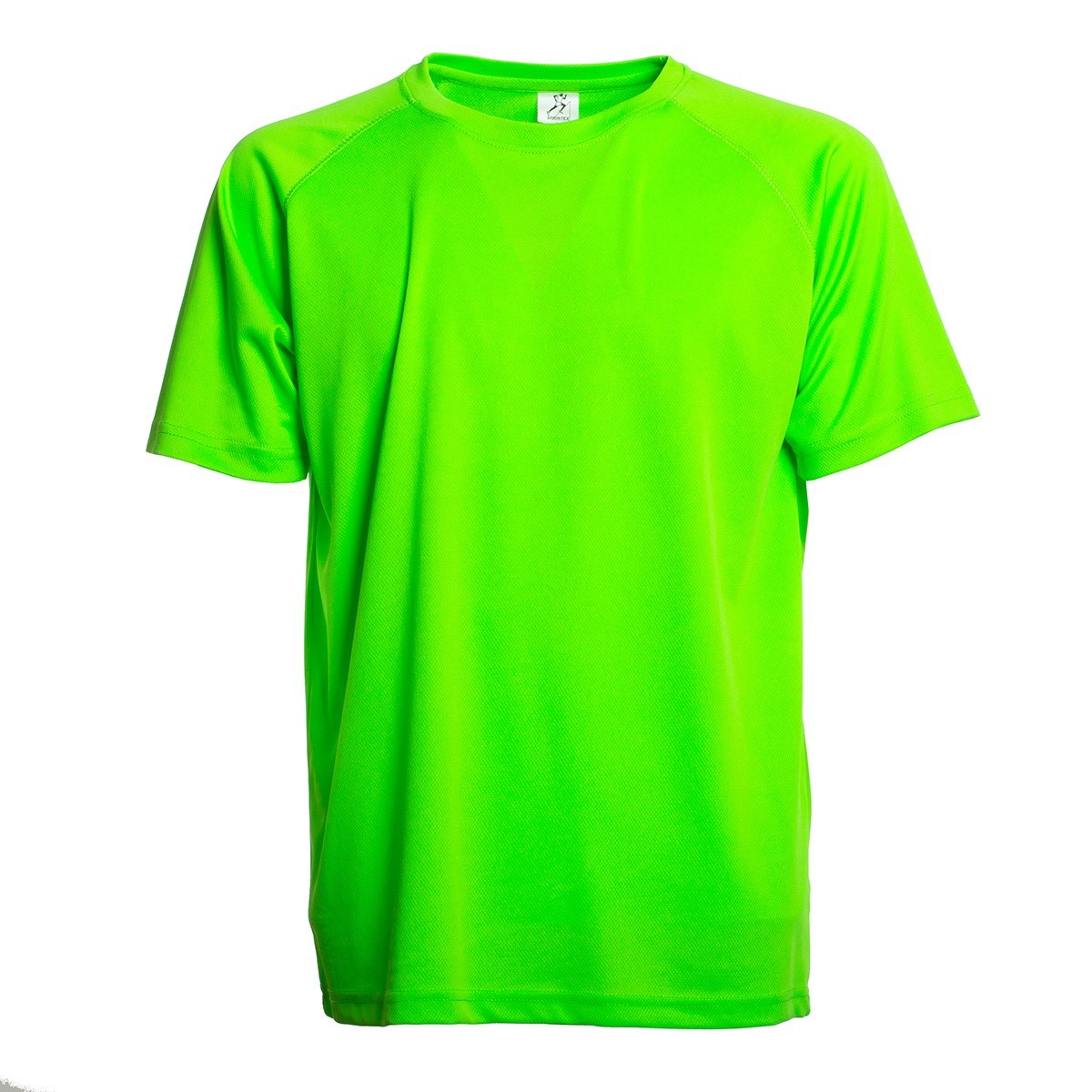 Tshirt sportiva uomo verde fluo in tessuto traspirante