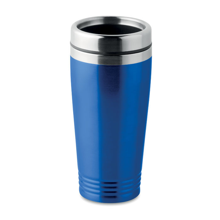 Tazza termica blu in acciaio inox