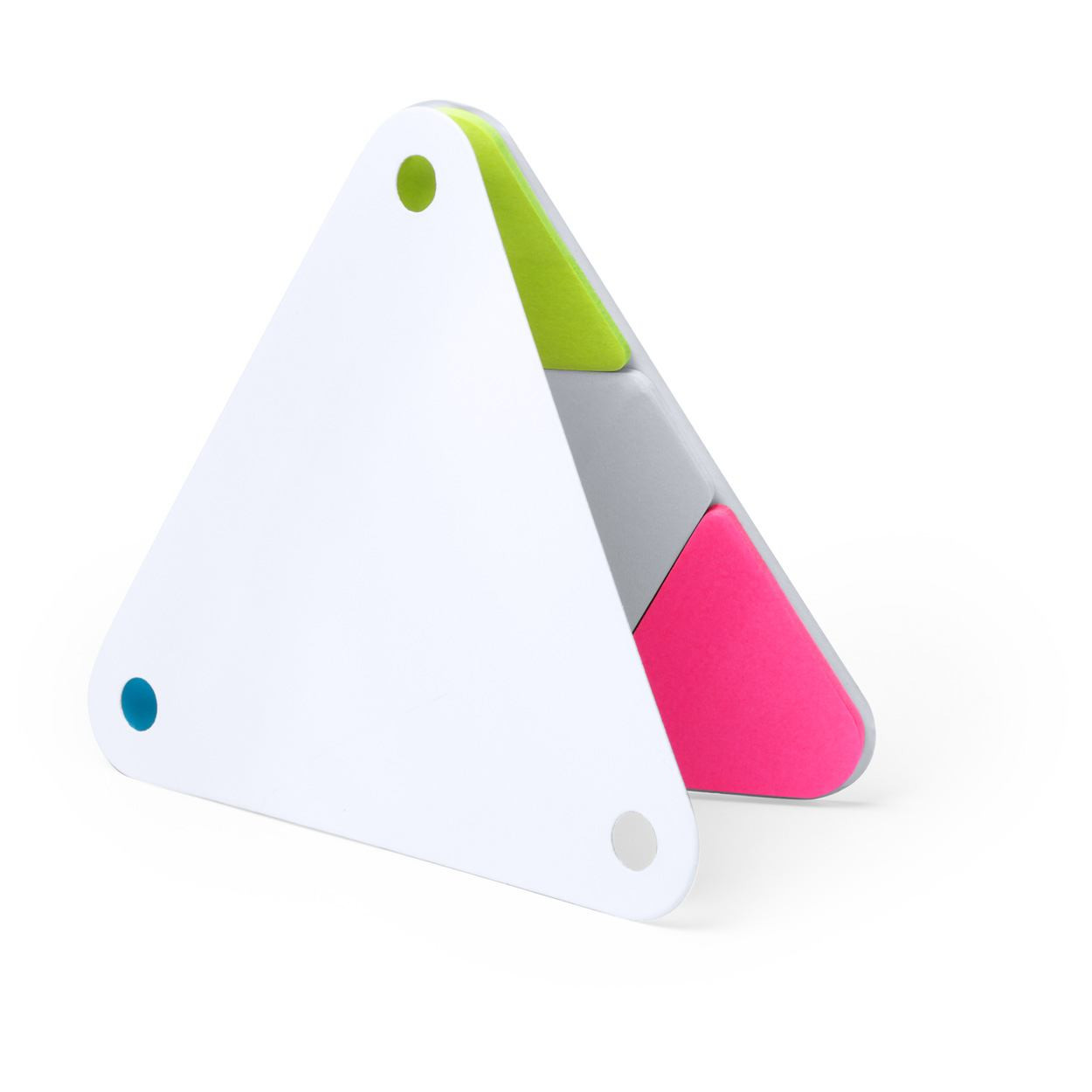 Set notes adesivi triangolare con cartoncino riciclato