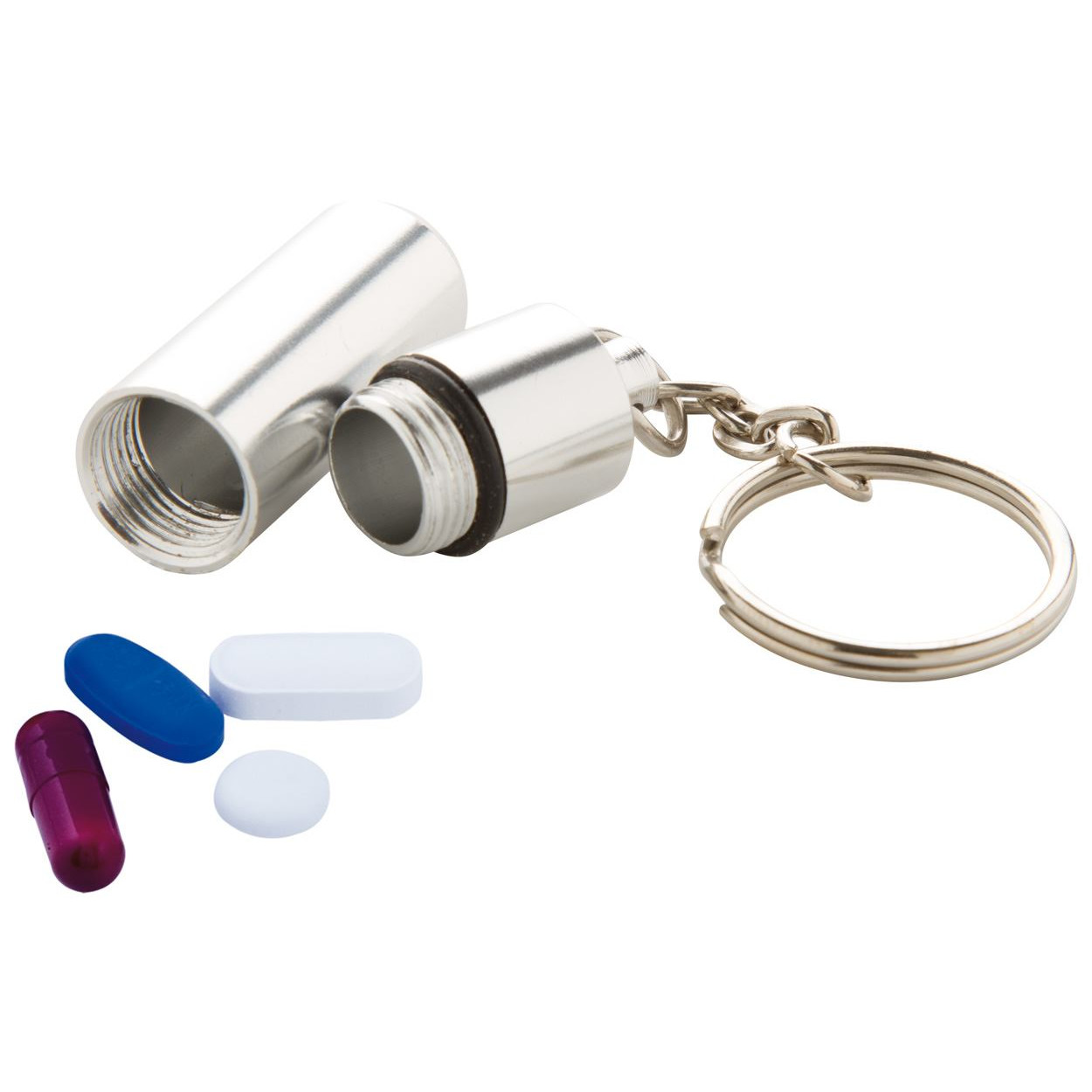 Porta pillole in alluminio