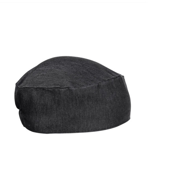 Cappello da cuoco grigio elasticizzato sul retro