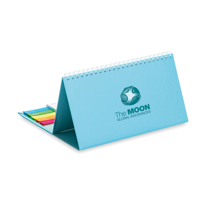 Retro calendario da scrivania con due blocchi da cinquanta fogli e venti segnapagina