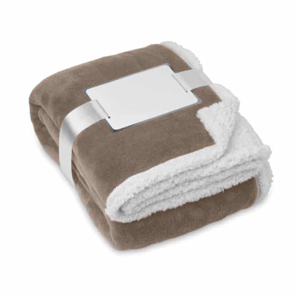 Coperta in pile con strato reversibile in sherpa