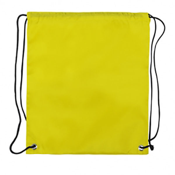 Zainetto in poliestere giallo con laccetti