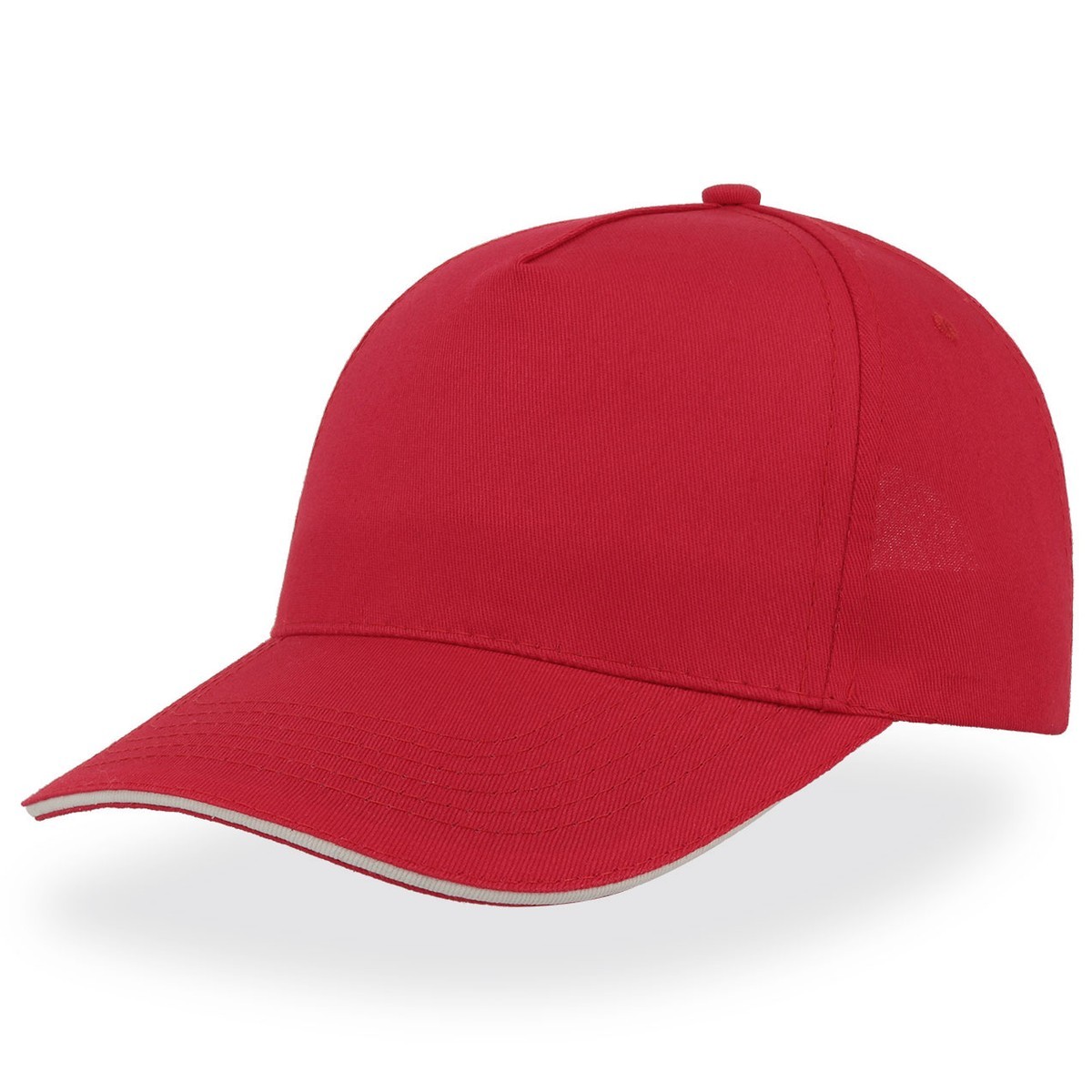 Cappello rosso con visiera