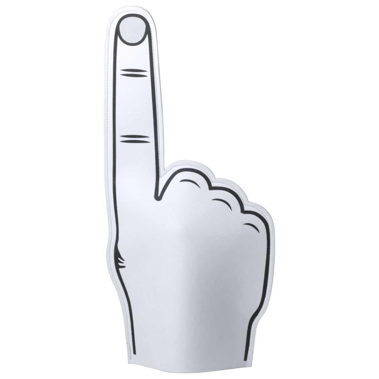 Mano per tifo in eva bianco