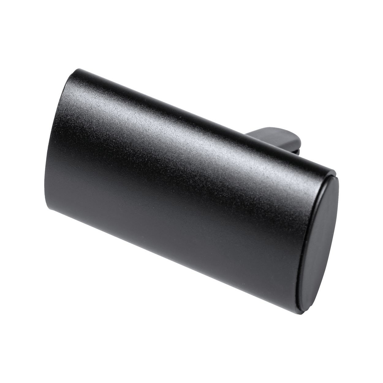 Deodorante per auto in alluminio nero con attacco alla bocchetta di aereazione