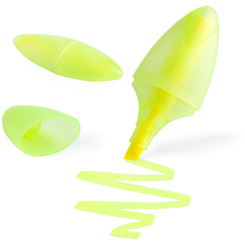 Evidenziatore in plastica gialla