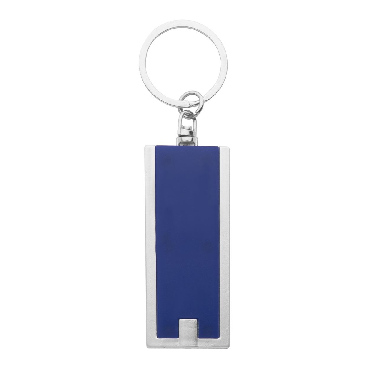 Torcia con portachiavi in plastica blu