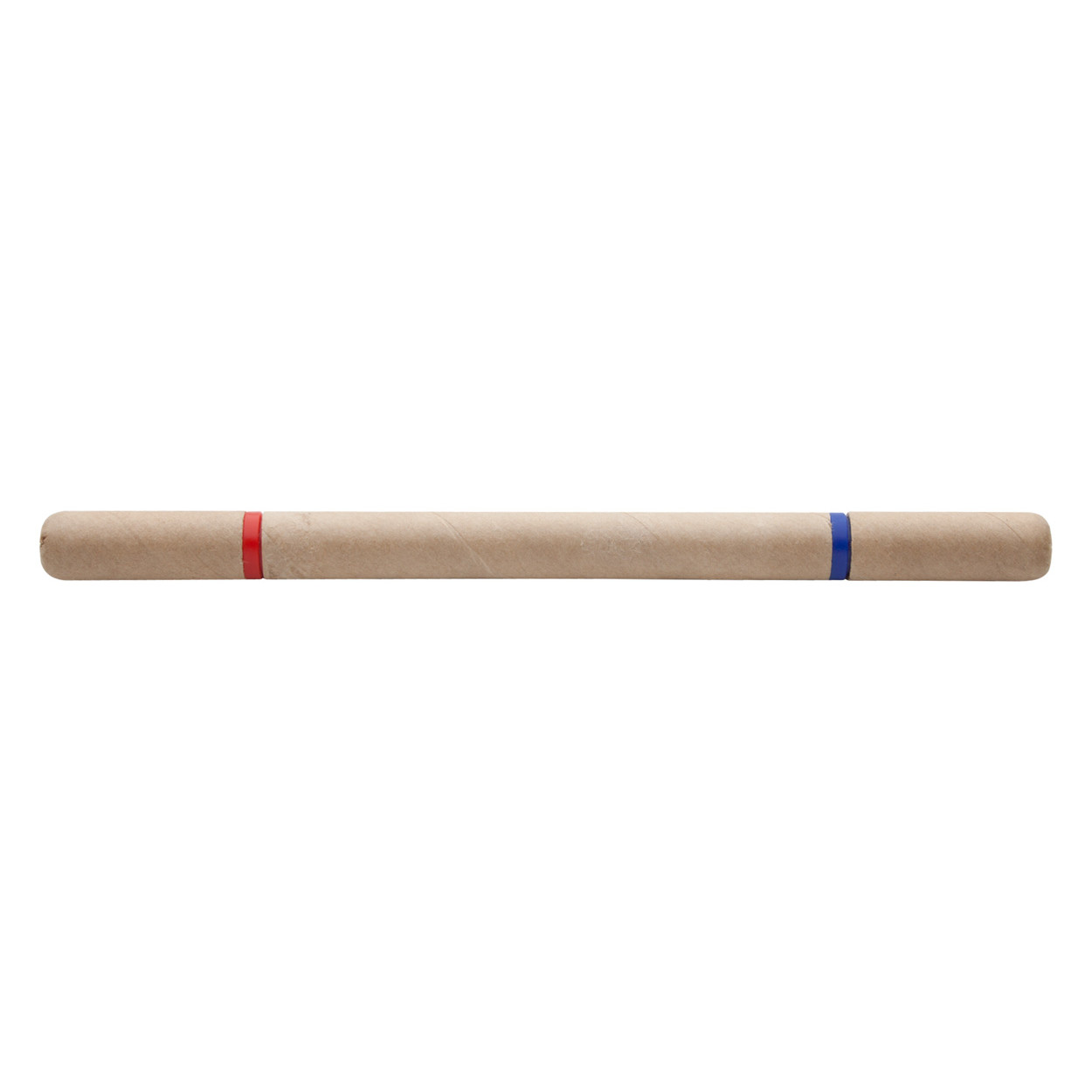 Penna in cartone con doppia punta refill rossa e blu