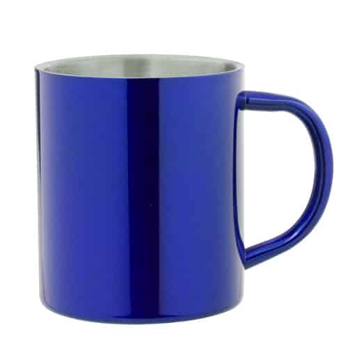 Tazza in alluminio blu