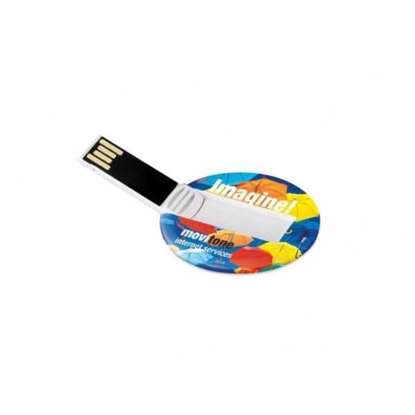 Chiavetta usb rotonda con logo