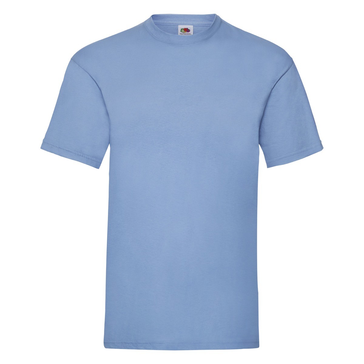 Tshirt in cotone manica corta e girocollo di colore azzurro