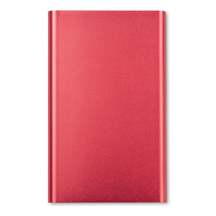 Powerbank rosso in alluminio