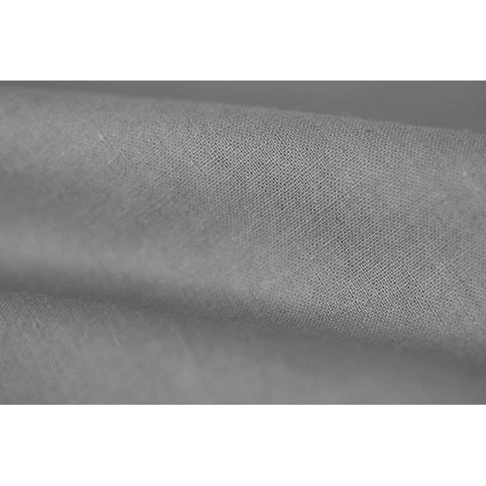 Shopper in cotone grigia con manici lunghi