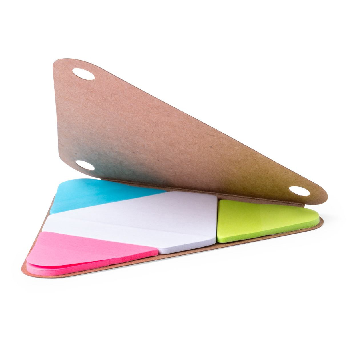 Set notes adesivi triangolare con cartoncino riciclato