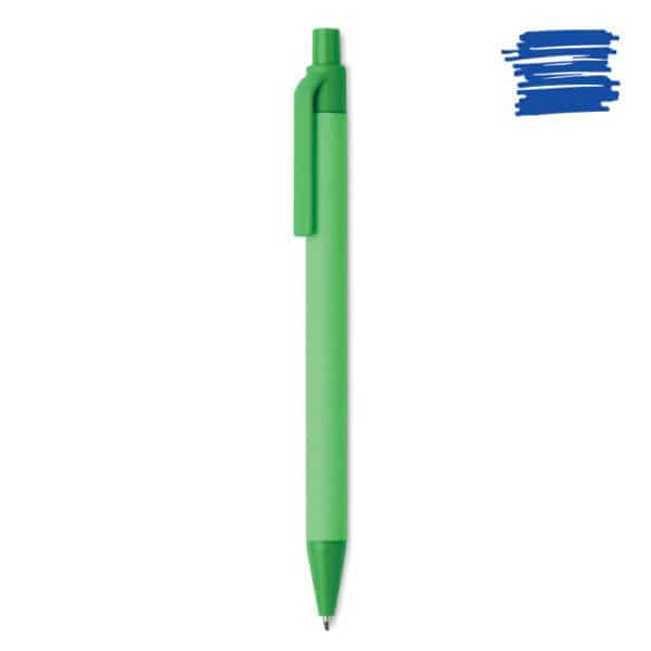 Penna verde in cartone