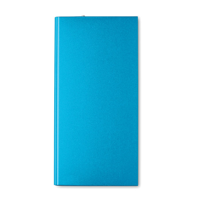 Powerbank azzurro in alluminio