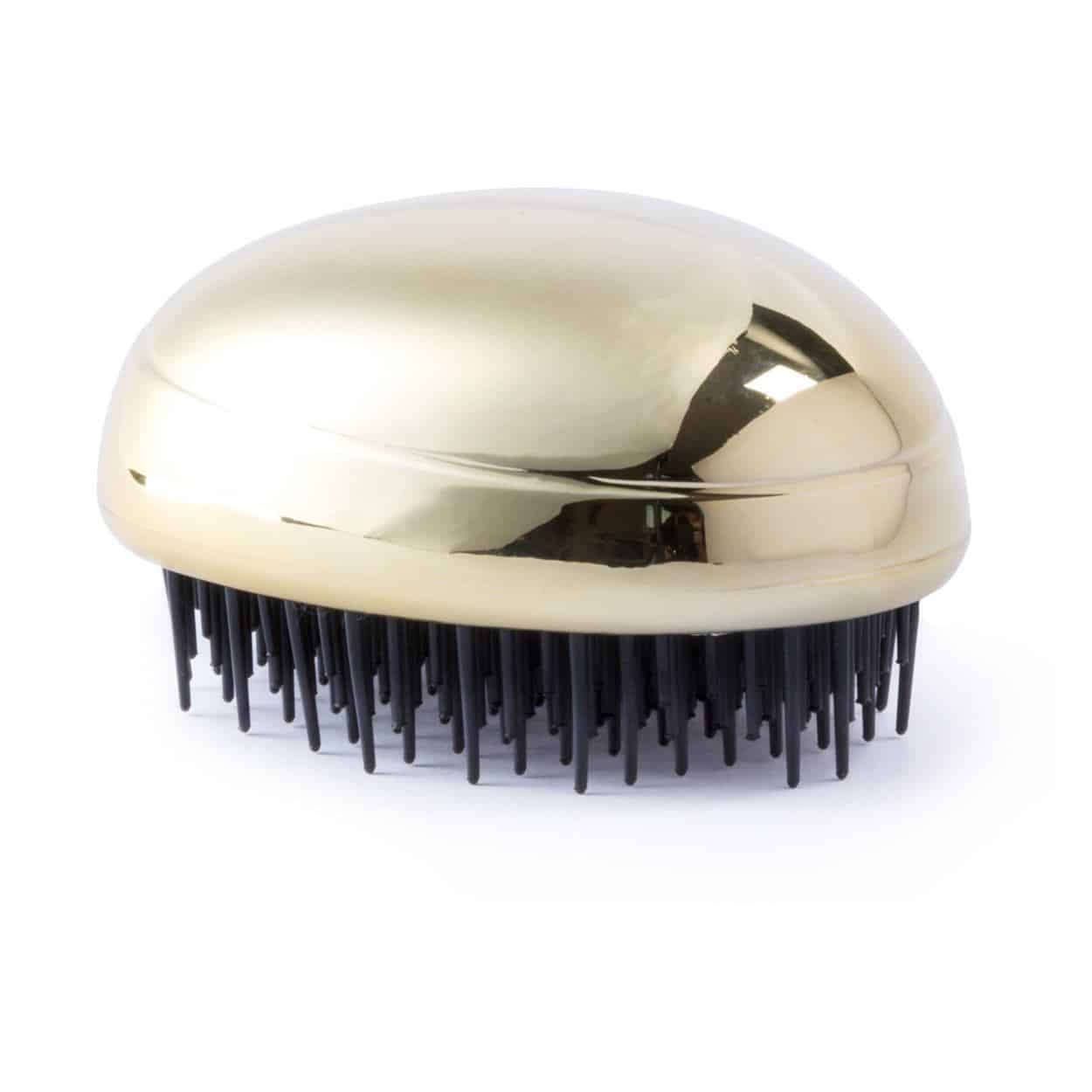 Spazzola in plastica argentata