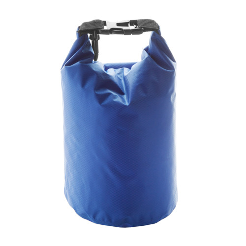 Borsa impermeabile in pvc blu con tracolla regolabile