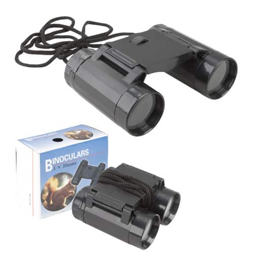 Mini binocolo nero con confezione