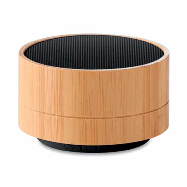 Speaker in abs rivestito in bamboo