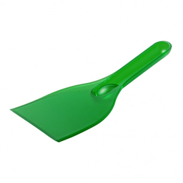 Raschiaghiaccio in plastica verde