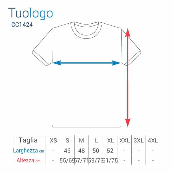 Tabella misure altezza e larghezza