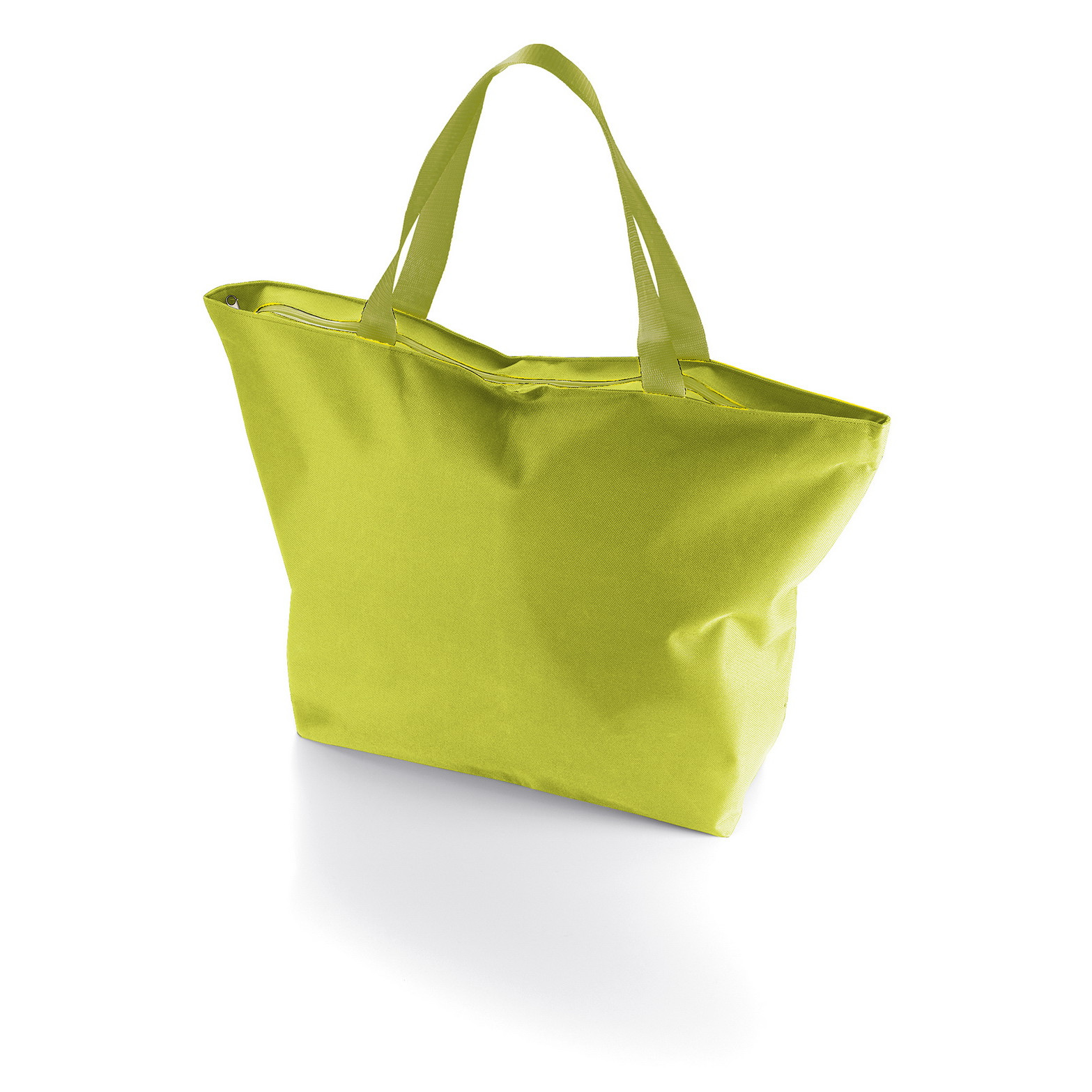 Borsa mare verde con zip e laccetti