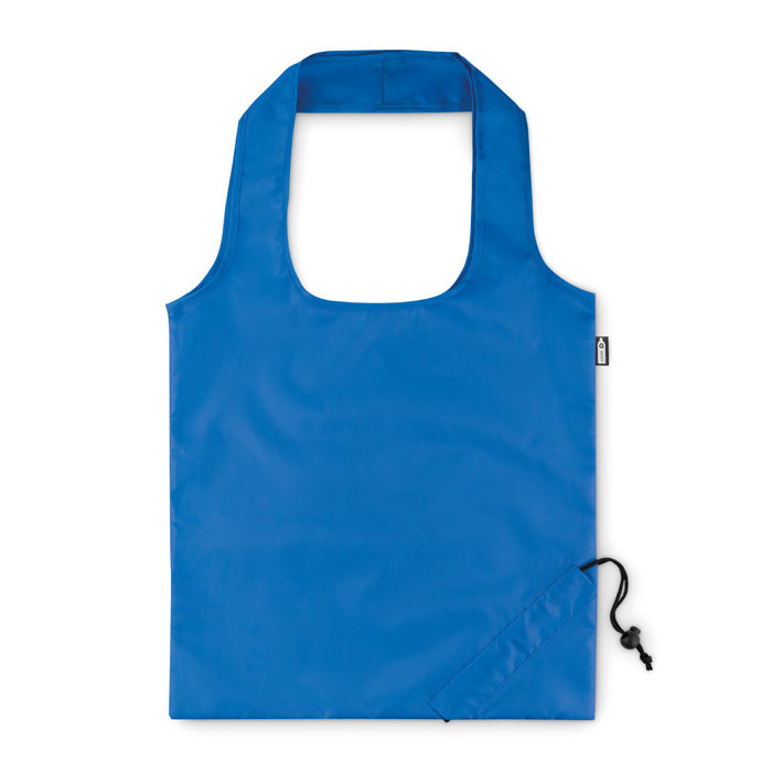Shopper pieghevole in rpet blu