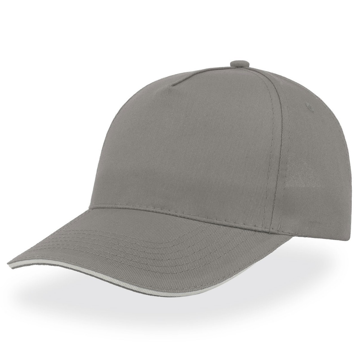Cappello grigio con visiera