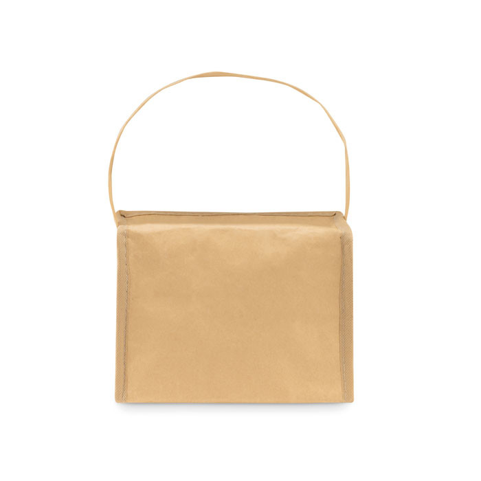 Borsa termica in carta con manico e tasca frontale