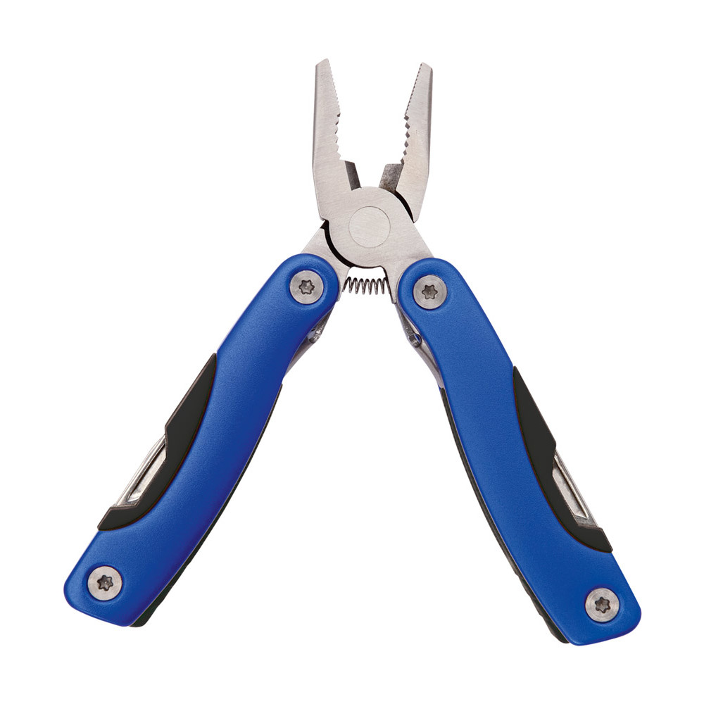Pinza multiuso in acciaio inox blu