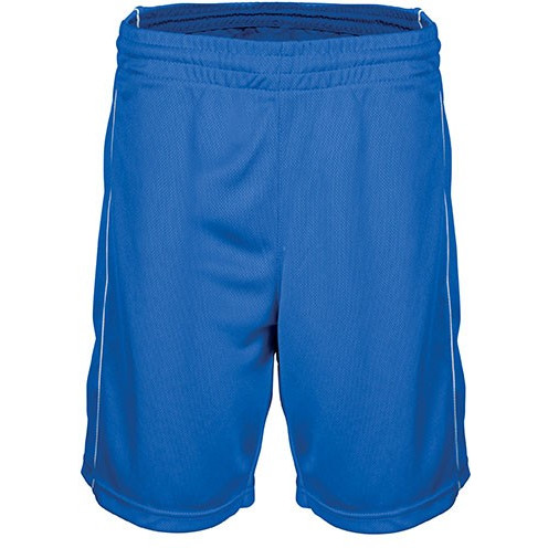 Pantaloncini da basket blu con tessuto ed asciugatura rapida