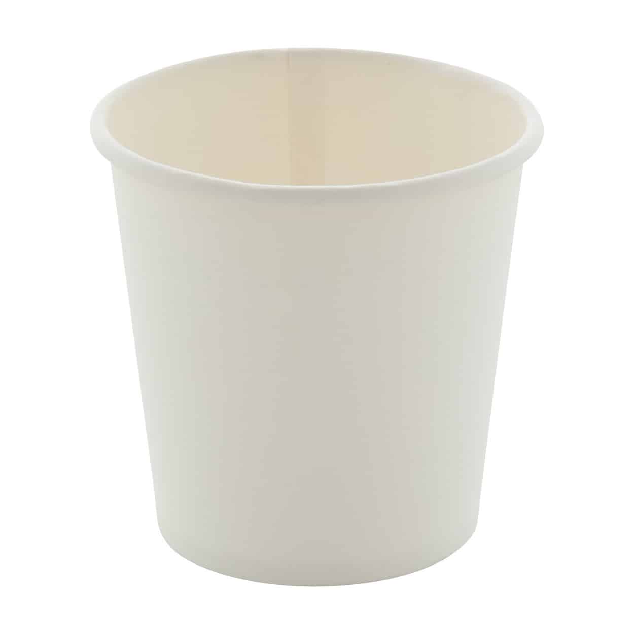 Bicchiere di carta bianca