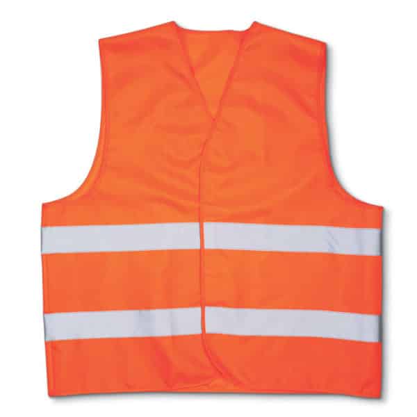 Gilet catarinfrangente in poliestere arancione