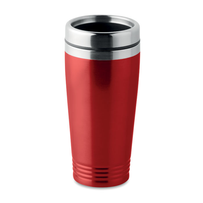Tazza termica rossa in acciaio inox