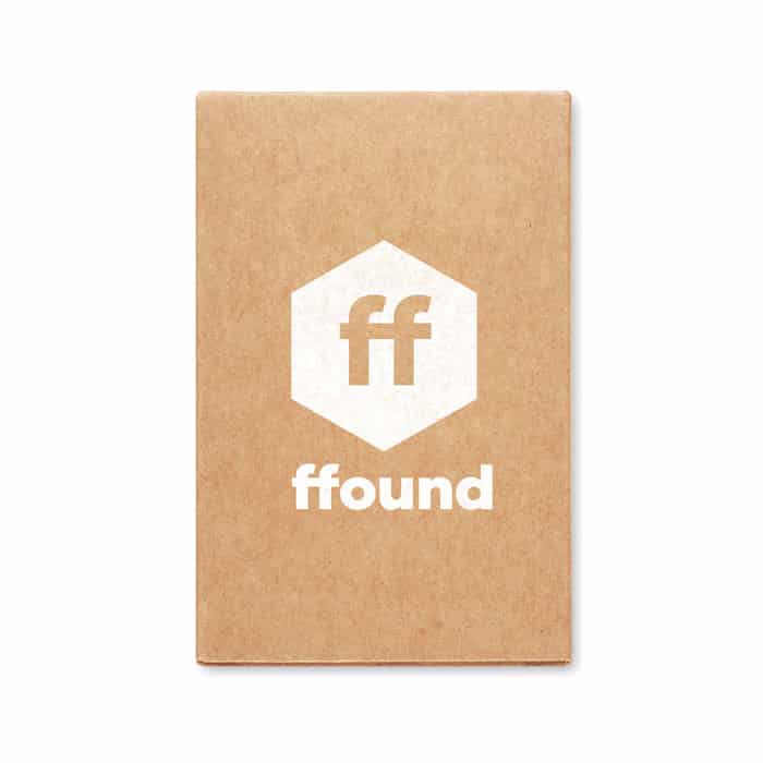 Set carte da gioco in carta riciclata con confezione con logo bianco