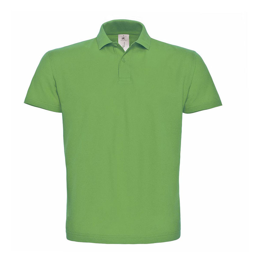 Polo verde chiaro a due bottoni