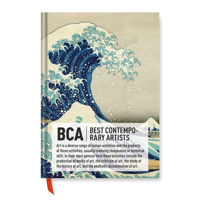 Bloc notes con copertina rigida con stampa e ottanta fogli