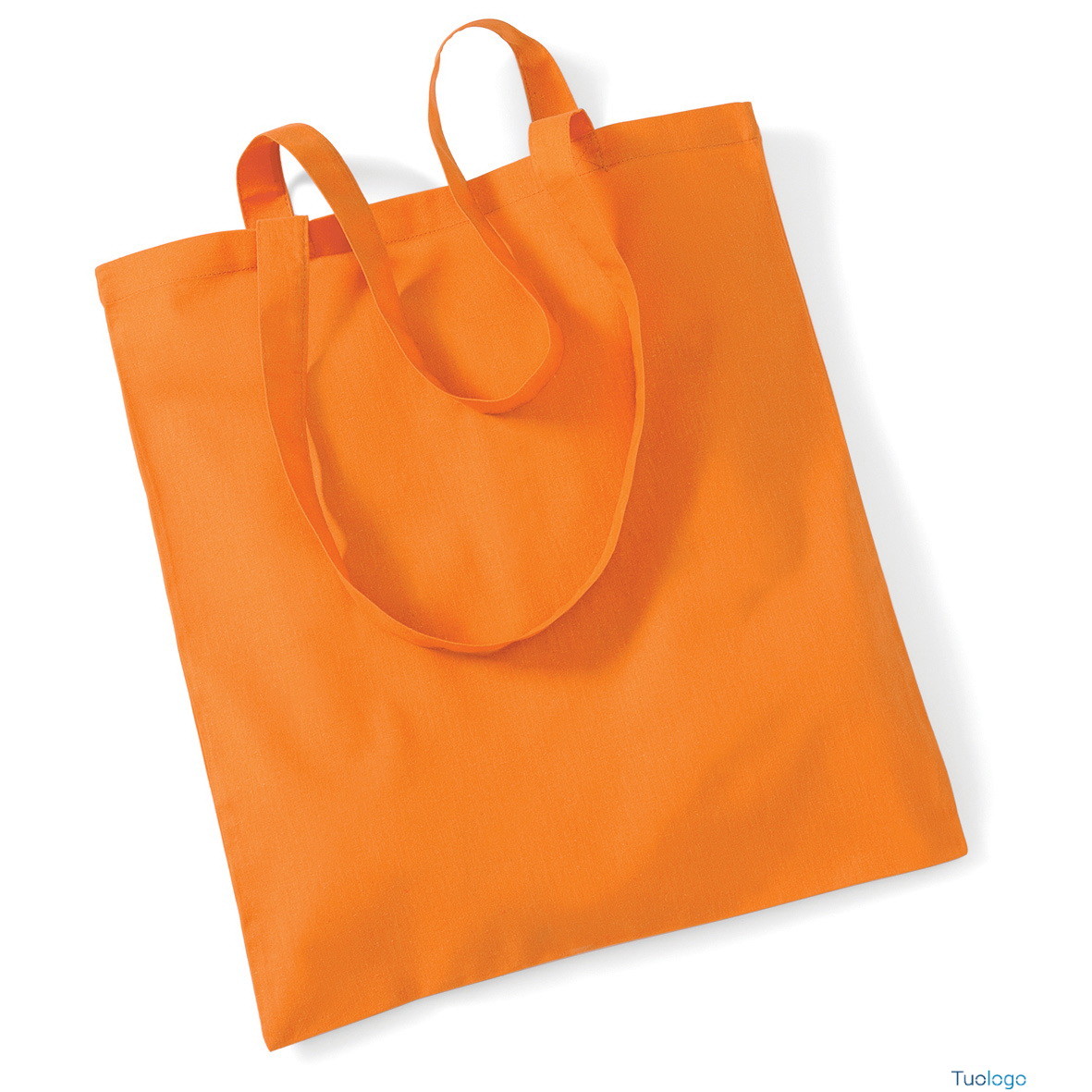 Shopper verde con manici lunghi