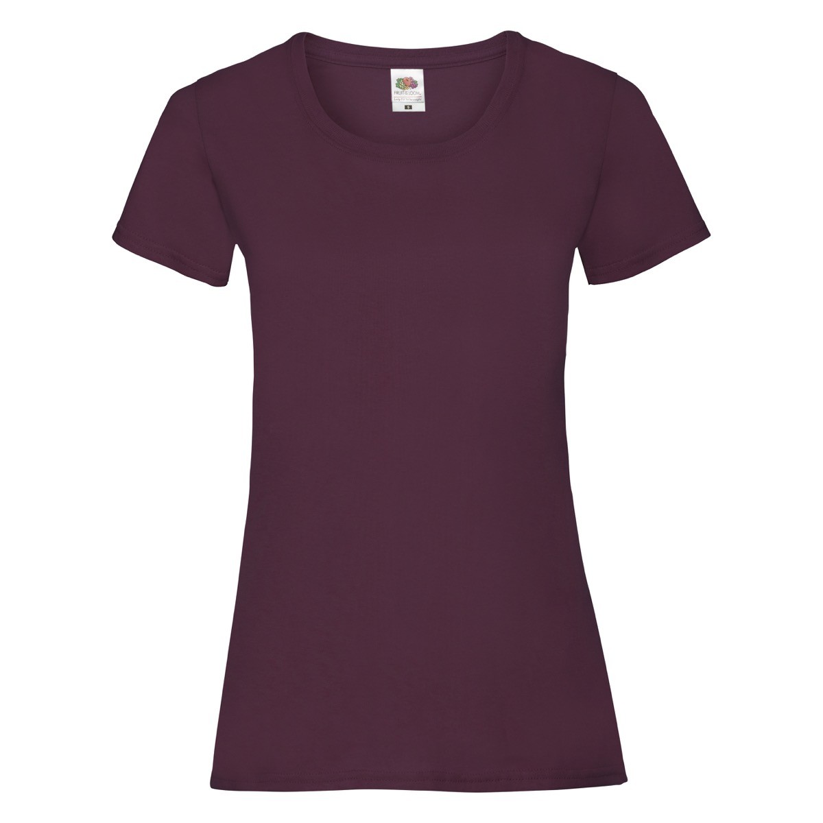 Tshirt donna manica corta fucsia 100% cotone